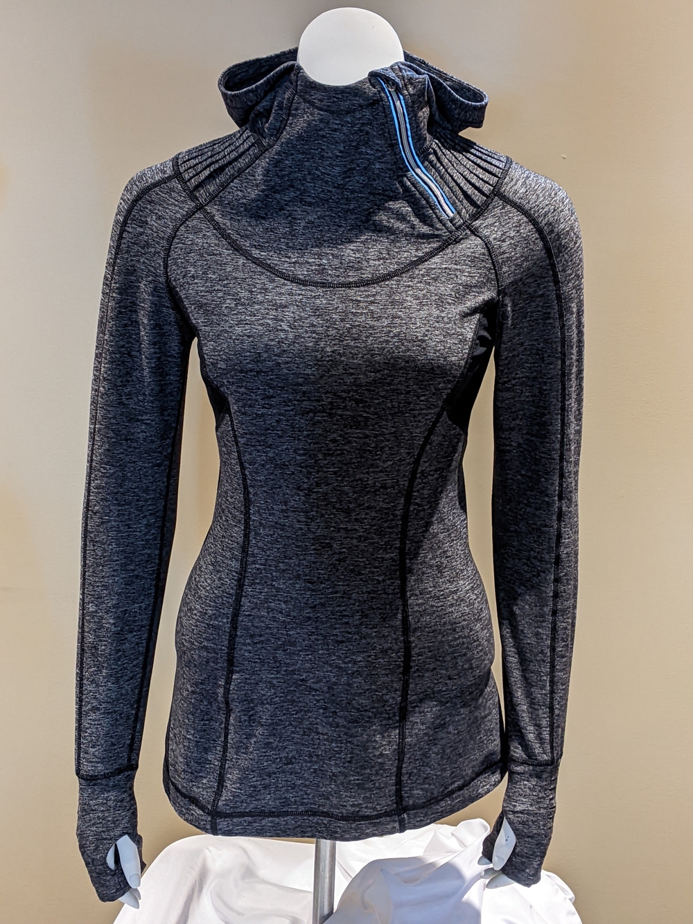 Lululemon athletica Heather Dark Charcoal Turtleneck Performance Sweater